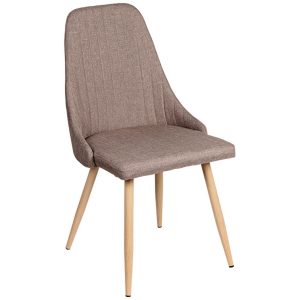 Καρέκλα CARLA μεταλλική με επένδυση από ύφασμα πουρου - HP 01.01.0886