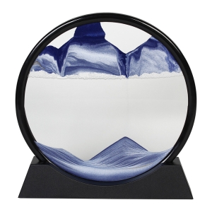 Διακοσμητικό επιτραπέζιο 3D ILLUSION Φ25,5Χ26 εκ. με κινούμενη άμμο Μπλε - KESKOR 77291-4