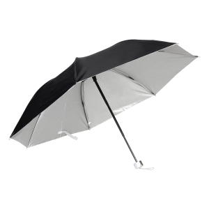 Ομπρέλα βροχής σπαστή με χειροκίνητο μηχανισμό και 7 ακτίνες Φ95 εκ. μαύρο - KESKOR 05091-5