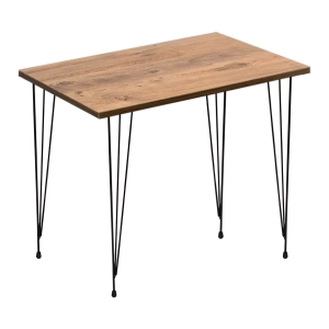 Τραπέζι σαλονιού βοηθητικό με ξύλινη επιφάνεια MDF καρυδί - HP 07.01.0354