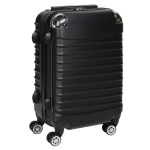 Βαλίτσα – Τρόλεϊ πλαστική ABS καμπίνας 38Χ22Χ56 εκ. μαύρη - KESKOR 16640