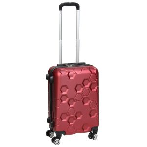 Βαλίτσα – Τρόλεϊ πλαστική ABS καμπίνας 37Χ22Χ56 εκ. κόκκινη - KESKOR 16642
