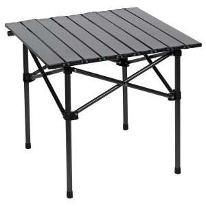 Τραπέζι μεταλλικό πτυσσόμενο 53Χ50Χ50 εκ. μαύρο γκρι - KESKOR 04750